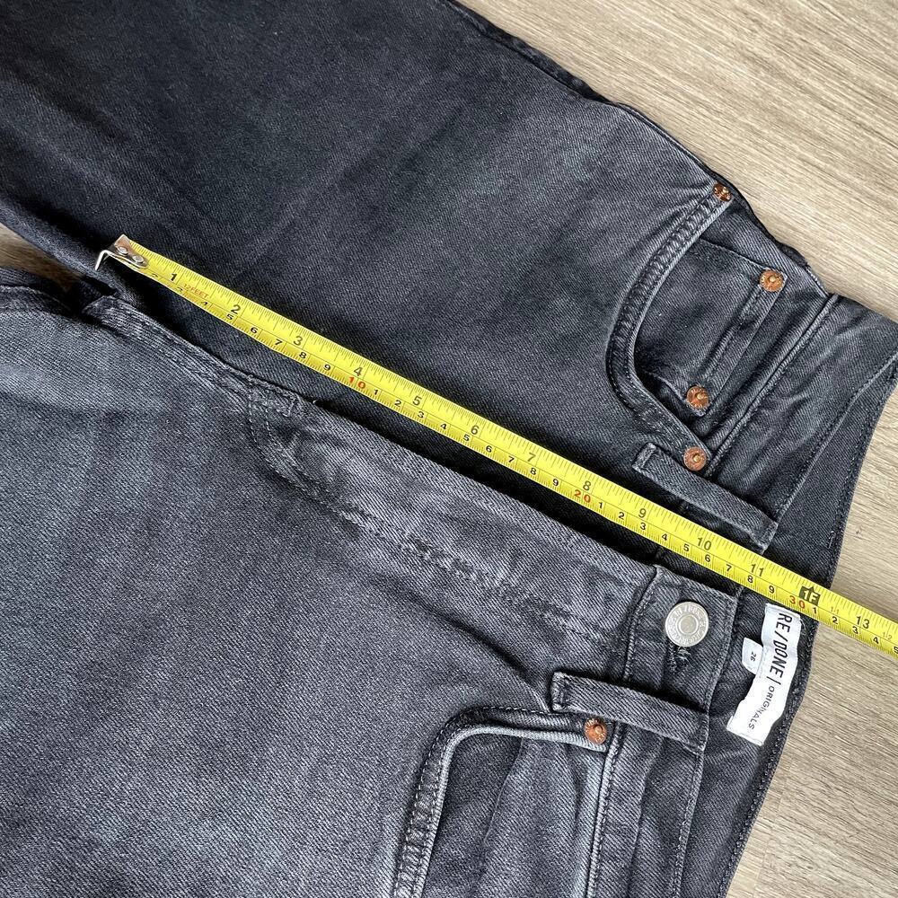 RE/DONE Originals High Rise Ankle Crop in Faded Black sz 26 - Picture 8 of 11